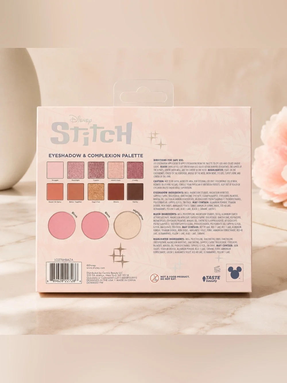 Disney Stitch Eyeshadow & Complexion Palette NWT Makeup Set